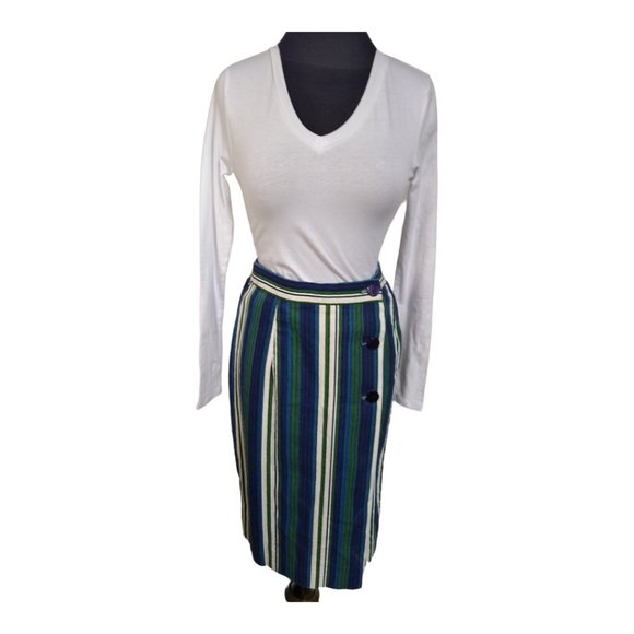 Vintage Lindsey Scott Sport Striped Skirt and Jacker - Picture 4 of 7